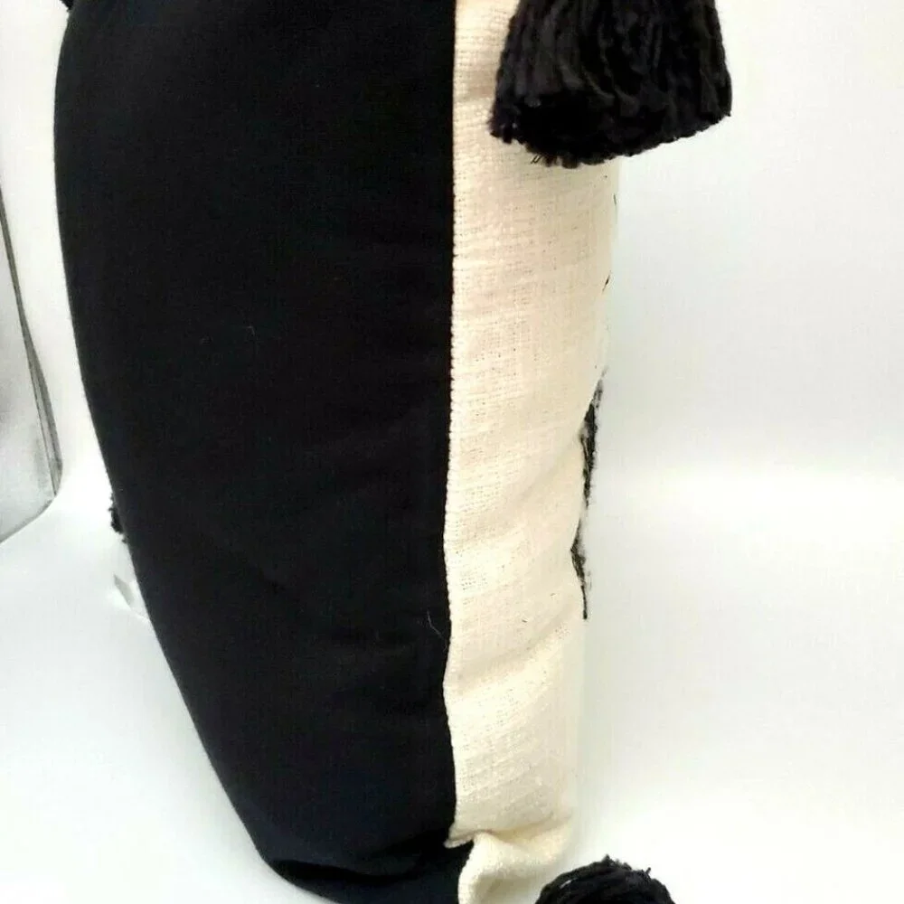 Place and Time Halloween Throw Pillow with Tassels 